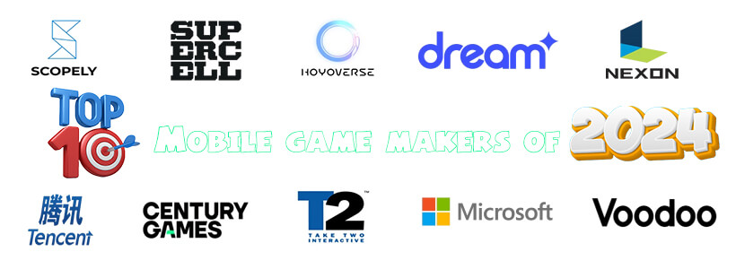 Top 10 Mobile Game Makers of 2024